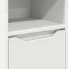 vidaXL Bathroom Cabinet White 30.5 x 30 x 195 cm Engineered Wood