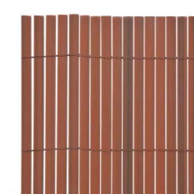 vidaXL Double-Sided Garden Fence 90x400 cm Brown