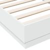 vidaXL Bed Frame without Mattress with LED Lights White 90x190 cm Single