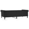 vidaXL Day Bed without Mattress Black 90x190 cm Faux Leather