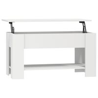 vidaXL Coffee Table White 101x49x52 cm Engineered Wood