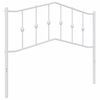 vidaXL Metal Headboard White 107 cm