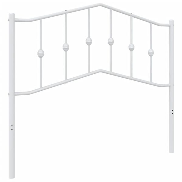 vidaXL Metal Headboard White 107 cm