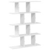 vidaXL Wall Cube Shelf 12 Compartments White Engineered Wood