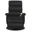 vidaXL Massage Recliner Chair with Footrest Black Faux Leather