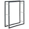 vidaXL Firewood Rack Black 80x25x100 cm Steel