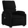 vidaXL Stand up Massage Recliner Chair Black Fabric
