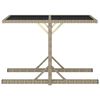vidaXL 3 Piece Garden Dining Set Beige