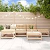 vidaXL 6 Piece Garden Lounge Set with Cushions Solid Wood