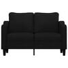 vidaXL 2-Seater Sofa Black 120 cm Fabric
