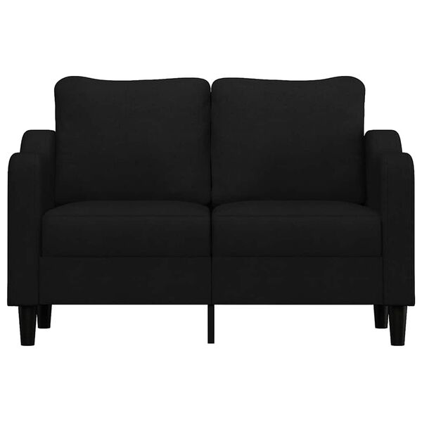 vidaXL 2-Seater Sofa Black 120 cm Fabric