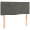 vidaXL LED Headboard Dark Grey 100 cm Velvet