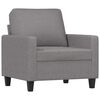 vidaXL Sofa Chair Light Grey 60 cm Fabric