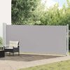 vidaXL Patio Retractable Side Awning 600x160 cm Grey