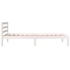 vidaXL Bed Frame without Mattress 90x190cm White Single