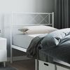 vidaXL Metal Replace Headboard White 90 cm