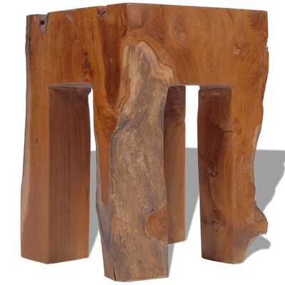 vidaXL Stool Solid Teak Wood