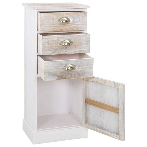 vidaXL Side Cabinet 38x28x86 cm Paulownia Wood