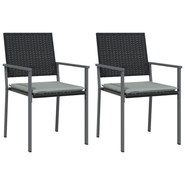 vidaXL 7 Piece Garden Dining Set Poly Rattan and Steel