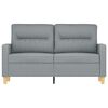 vidaXL 2-Seater Sofa Light Grey 120 cm Fabric
