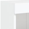 vidaXL TV Wall Cabinet with LED Lights White 100x30x40 cm