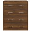 vidaXL Sideboard with 4 Drawers 60x30.5x71 cm Brown Oak