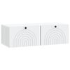 vidaXL Wall-Mounted TV Cabinet 99 x 41 x 30 cm White Engineered Wood