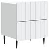 vidaXL Bedside Cabinet White 43 x 34.5 x 49.5 cm Engineered Wood