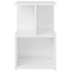 vidaXL Bedside Cabinets 2 pcs High Gloss White 35x35x55 cm Engineered Wood