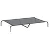 vidaXL Elevated Dog Bed Grey 150x90x20 cm Textilene and Steel