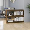 vidaXL Book Cabinet Room Divider Honey Brown 100x30x71.5 cm Pinewood