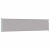 vidaXL Patio Retractable Side Awning 117x514 cm Grey