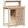 vidaXL Potting Table with Shelves 82,5x50x109,5 cm Solid Wood Pine