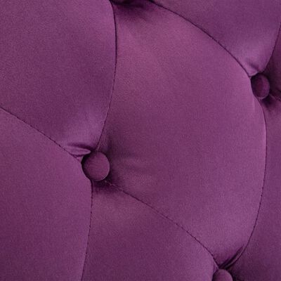 vidaXL Chaise Lounge Purple Velvet