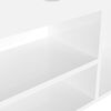 vidaXL Shoe Bench with Cushion High Gloss White 104x30x49 cm Engineered Wood