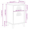 vidaXL Bedside Cabinet VIKEN White Engineered Wood