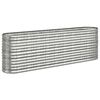 vidaXL Garden Raised Bed | Silver | Powder-coated steel | Large | Durable