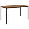 vidaXL Garden Bar Table NAARDEN Natural and Black 196 x 100.5 x 105 cm