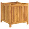 vidaXL Garden Planter with Liner 50x50x50 cm Solid Wood Acacia