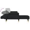 vidaXL L-shaped Sofa Bed Black 271x140x70 cm Velvet