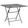 vidaXL Garden Table | Anthracite | Expanded metal mesh | Large | Durable