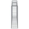 vidaXL Arched Gabion Baskets 13 pcs 300x30x100/120 cm Galvanised Iron