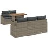vidaXL Garden Sofa Set 6 pcs Grey 100 x 55 x 73 cm Poly Rattan