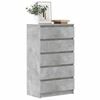 vidaXL Drawer Cabinet Concrete Grey 60x36x103 cm Engineered Wood