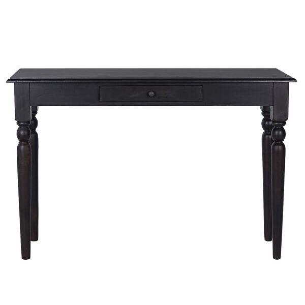 vidaXL Console Table Light Black 110x30x75 cm Solid Mahogany Wood