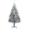 vidaXL Artificial Pre-lit Christmas Tree with Ball Set Green 240 cm PVC