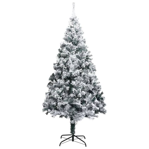 vidaXL Artificial Pre-lit Christmas Tree with Ball Set Green 240 cm PVC