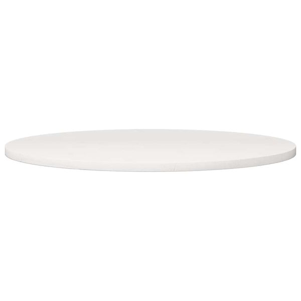 vidaXL Table Top White Ø80x2.5 cm Solid Wood Pine