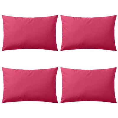 vidaXL Outdoor Pillows 4 pcs 60x40 cm Pink
