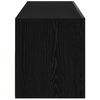 vidaXL TV Cabinet Black Oak 90 x 39 x 30 cm Engineered Wood